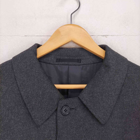 cashmere カシミヤ100% 比翼ステンカラーコート メンズ 98 AB6