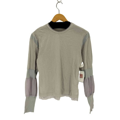 mint designs 切り替えデザインL/S クルーネックtシャツ レディース JPN:2