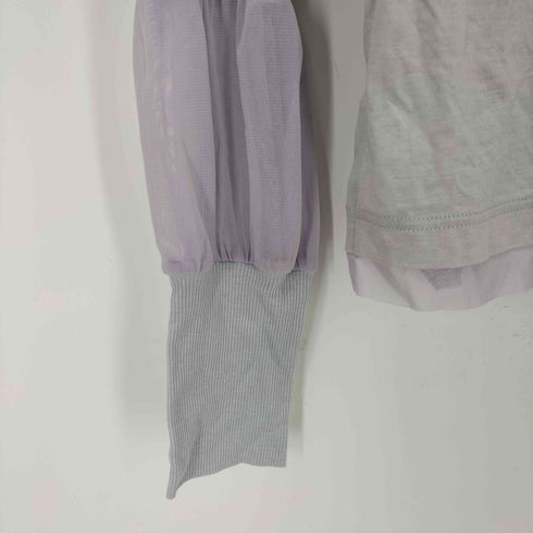 mint designs 切り替えデザインL/S クルーネックtシャツ レディース JPN:2