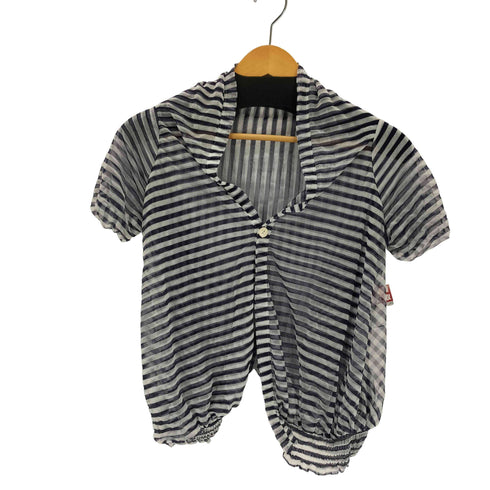 mint designs ストライプS/Sシアーカーディガン レディース