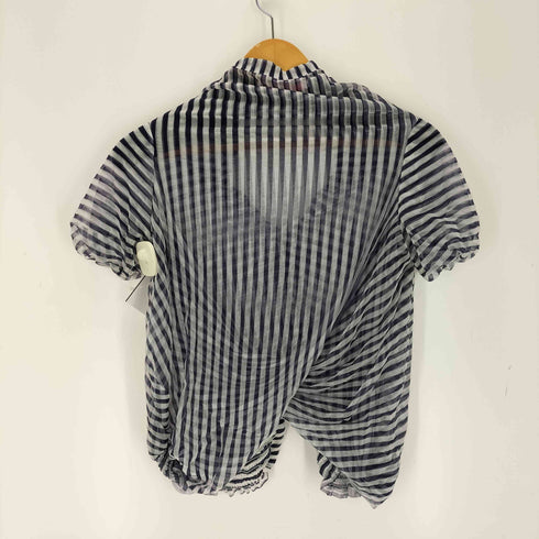 mint designs ストライプS/Sシアーカーディガン レディース