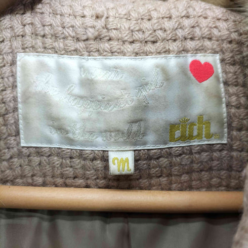 RICH フォックスファー ショート ダッフルコート Y2K レディース JPN:M