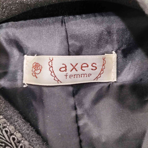 アクシーズファム axes femme チャイナ釦フレアラインコート レディース FREE