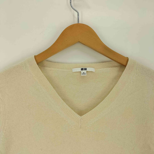 ユニクロ UNIQLO 総カシミヤ Vネック セーター レディース JPN:M