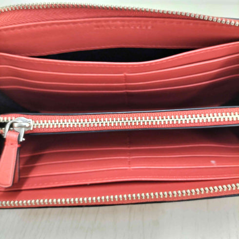 マークジェイコブス MARC JACOBS ストーン装飾 レザー ロングウォレット レディース