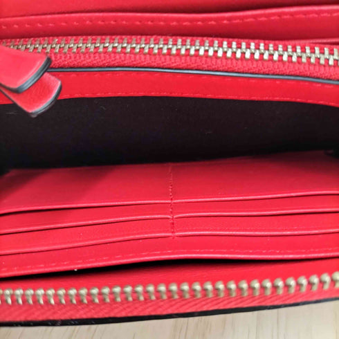 マークジェイコブス MARC JACOBS ストーン装飾 レザー ロングウォレット レディース