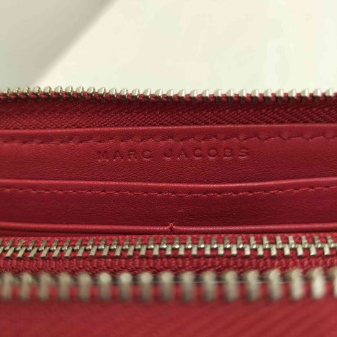 マークジェイコブス MARC JACOBS ストーン装飾 レザー ロングウォレット レディース