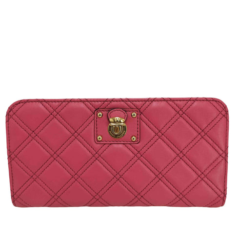 マークジェイコブス MARC JACOBS キルティングレザー ロングウォレット レディース
