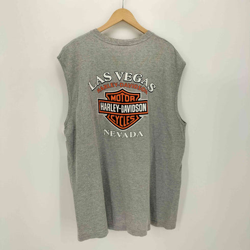 ハーレーダビッドソン HARLEY-DAVIDSON 00S USA製 両面 プリント サーマル タンクトップ 両面コピーライト2004 メンズ 2XL