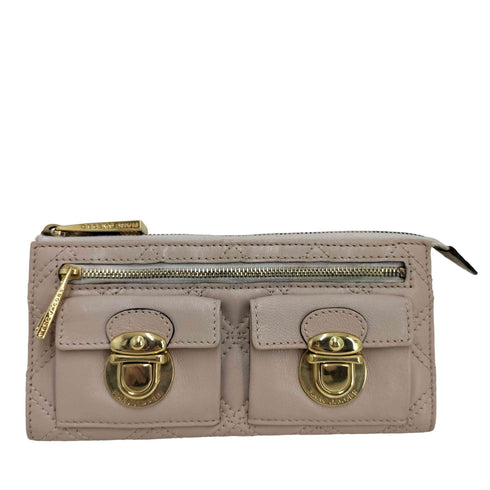 マークジェイコブス MARC JACOBS キルティングレザー ロングウォレット レディース