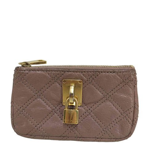 マークジェイコブス MARC JACOBS キルティング レザーポーチ レディース