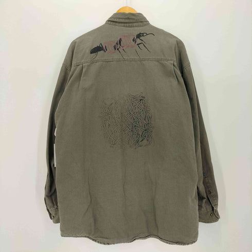 ウルヴァリン WOLVERINE 裏地ネル ダック スナップ ボタン L/S ワーク シャツ メンズ import:L