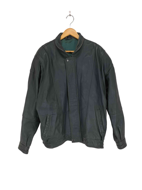 genuine leather レザーブルゾン メンズ L