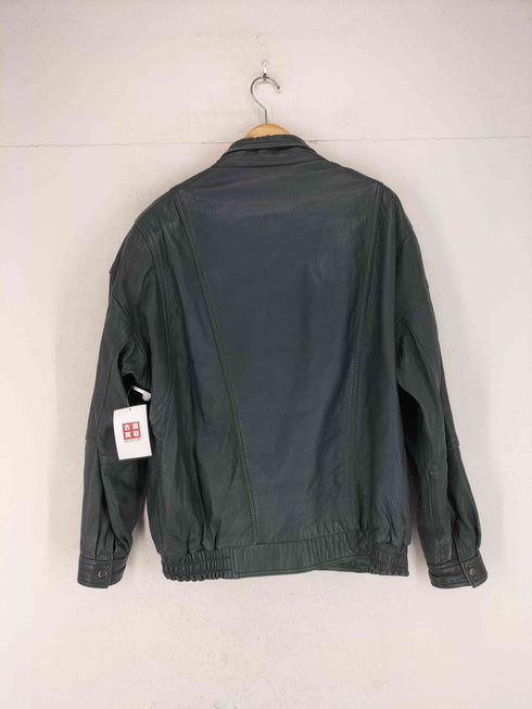 genuine leather レザーブルゾン メンズ L