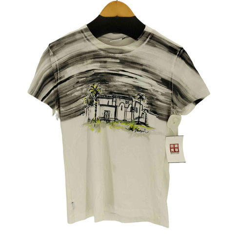 デシグアル Desigual ヤシの木柄の半袖Tシャツ メンズ import:L