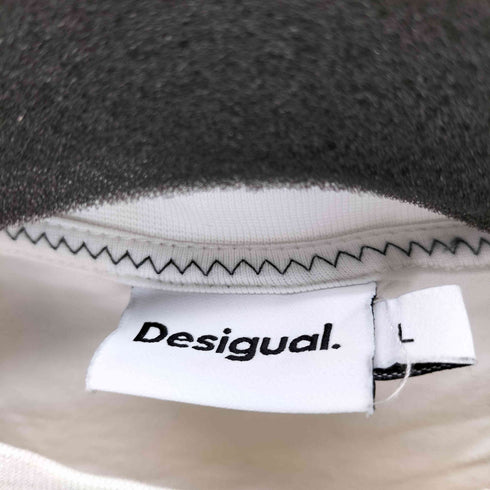 デシグアル Desigual ヤシの木柄の半袖Tシャツ メンズ import:L