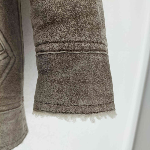 Inpathys kerri sheepskin leather 羊革 スエードムートンフーデッドコート レディース