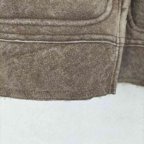 Inpathys kerri sheepskin leather 羊革 スエードムートンフーデッドコート レディース