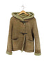 unknown イングランド製 sheepskin leather シープスキン ダッフルコート レディース 8