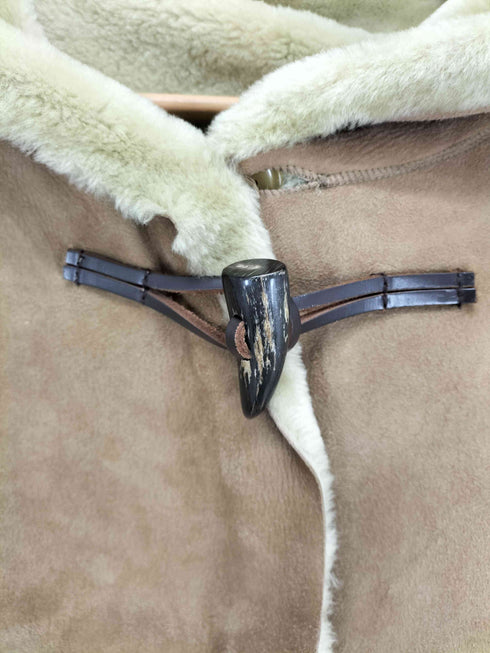 unknown イングランド製 sheepskin leather シープスキン ダッフルコート レディース 8