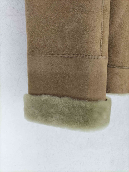 unknown イングランド製 sheepskin leather シープスキン ダッフルコート レディース 8