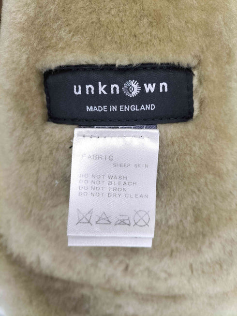 unknown イングランド製 sheepskin leather シープスキン ダッフルコート レディース 8