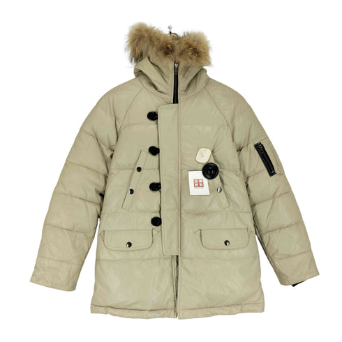 リューグーレザーズ Liugoo Leathers Y2K タヌキファー レザーダウンジャケット メンズ 2