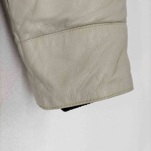 リューグーレザーズ Liugoo Leathers Y2K タヌキファー レザーダウンジャケット メンズ 2