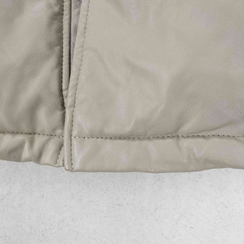 リューグーレザーズ Liugoo Leathers Y2K タヌキファー レザーダウンジャケット メンズ 2