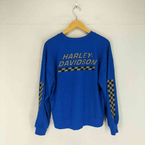 ハーレーダビッドソン HARLEY-DAVIDSON チェッカー レーシングスキューバクルーネック レディース JPN:M