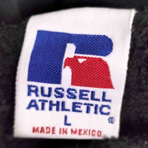 ラッセルアスレチック RUSSELL ATHLETIC 90S メキシコ製 ブランク プルオーバーパーカー ブラック メンズ import:L