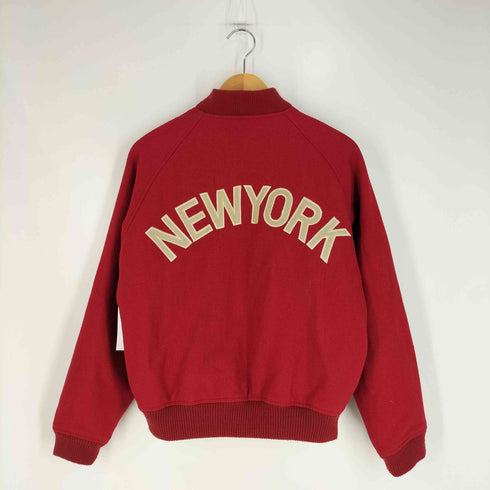 Canoe Lake NEWYORK バック刺繍 裏地キルティング ウールスタジャン メンズ import:M