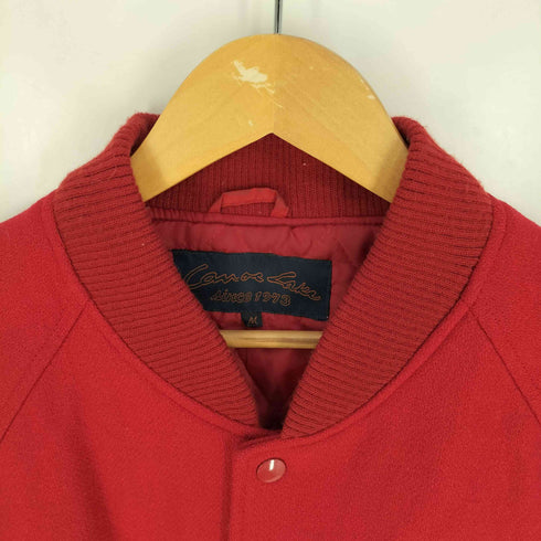 Canoe Lake NEWYORK バック刺繍 裏地キルティング ウールスタジャン メンズ import:M