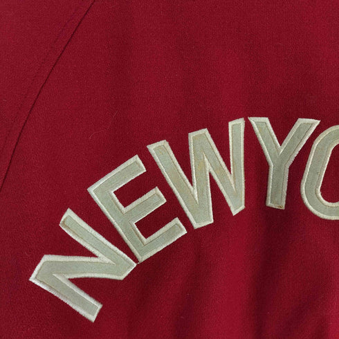 Canoe Lake NEWYORK バック刺繍 裏地キルティング ウールスタジャン メンズ import:M