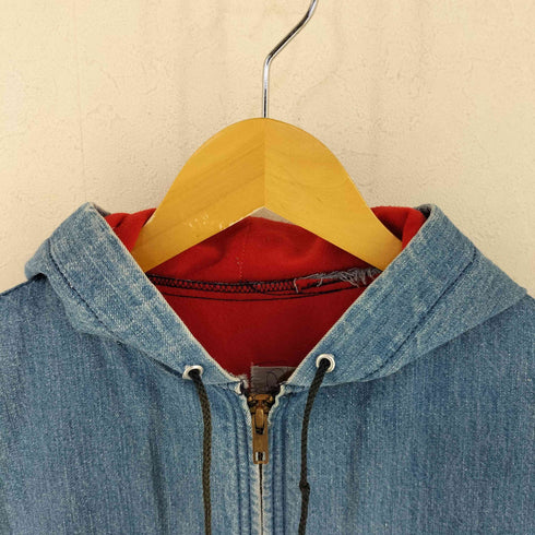 カーハート Carhartt 70S USA製 デニム ジップアップ パーカー メンズ import:M