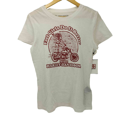 ハーレーダビッドソン HARLEY-DAVIDSON クルーネックTシャツ Fast Girls Do It レディース JPN:M