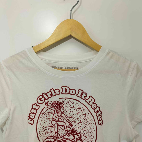 ハーレーダビッドソン HARLEY-DAVIDSON クルーネックTシャツ Fast Girls Do It レディース JPN:M