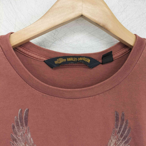 ハーレーダビッドソン HARLEY-DAVIDSON イーグルプリントクルーネックTシャツ レディース JPN:M