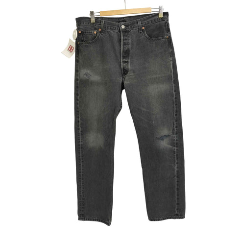 リーバイス LEVI STRAUSS&CO 501 ブラック ボタンフライ デニムパンツ メンズ 36X32