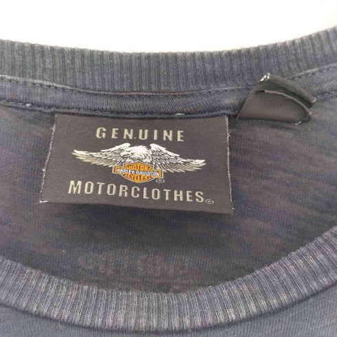 ハーレーダビッドソン HARLEY-DAVIDSON イーグル 星条旗プリント クルーネックTシャツ メンズ JPN:S