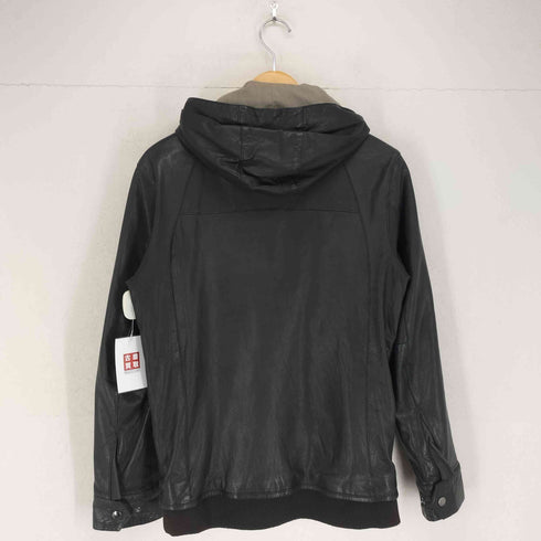 ルイス Luis LE PLAT Sheepskin 羊革 フーデットレザージャケット メンズ JPN:S