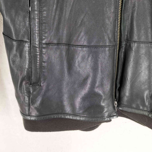 ルイス Luis LE PLAT Sheepskin 羊革 フーデットレザージャケット メンズ JPN:S