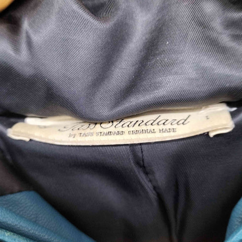 TASS STANDARD Sheepskin 山羊革 レザー ダウンジャケット メンズ M
