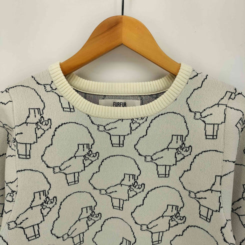 ファーファー furfur キャラクター ジャガードニット レディース ONE SIZE