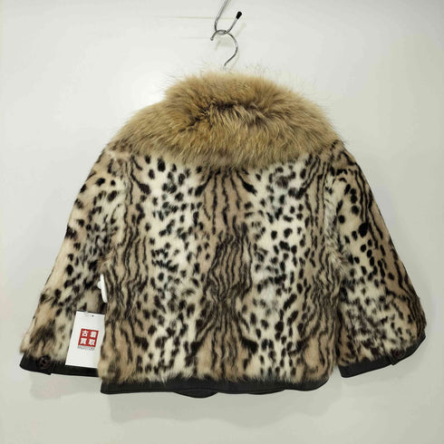 シュガーローズ Sugar Rose SHEEP LEATHER ラビット タヌキファー クロップ ジャケット Y2K レディース FREE