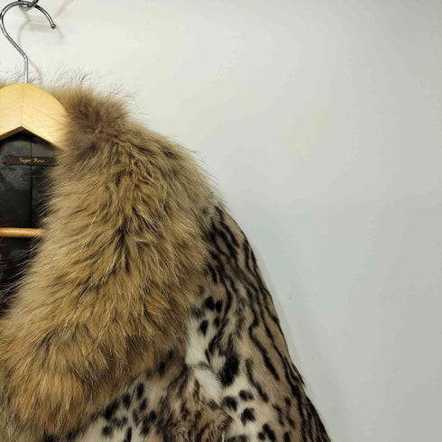 シュガーローズ Sugar Rose SHEEP LEATHER ラビット タヌキファー クロップ ジャケット Y2K レディース FREE