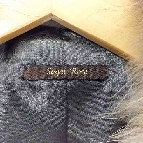 シュガーローズ Sugar Rose SHEEP LEATHER ラビット タヌキファー クロップ ジャケット Y2K レディース FREE