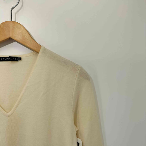ラルフローレン RALPH LAUREN ウールVネックセーター レディース JPN:L