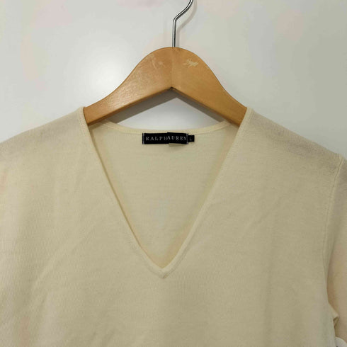 ラルフローレン RALPH LAUREN ウールVネックセーター レディース JPN:L