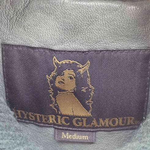 ヒステリックグラマー HYSTERIC GLAMOUR ゴートレザーリブブルゾン メンズ M